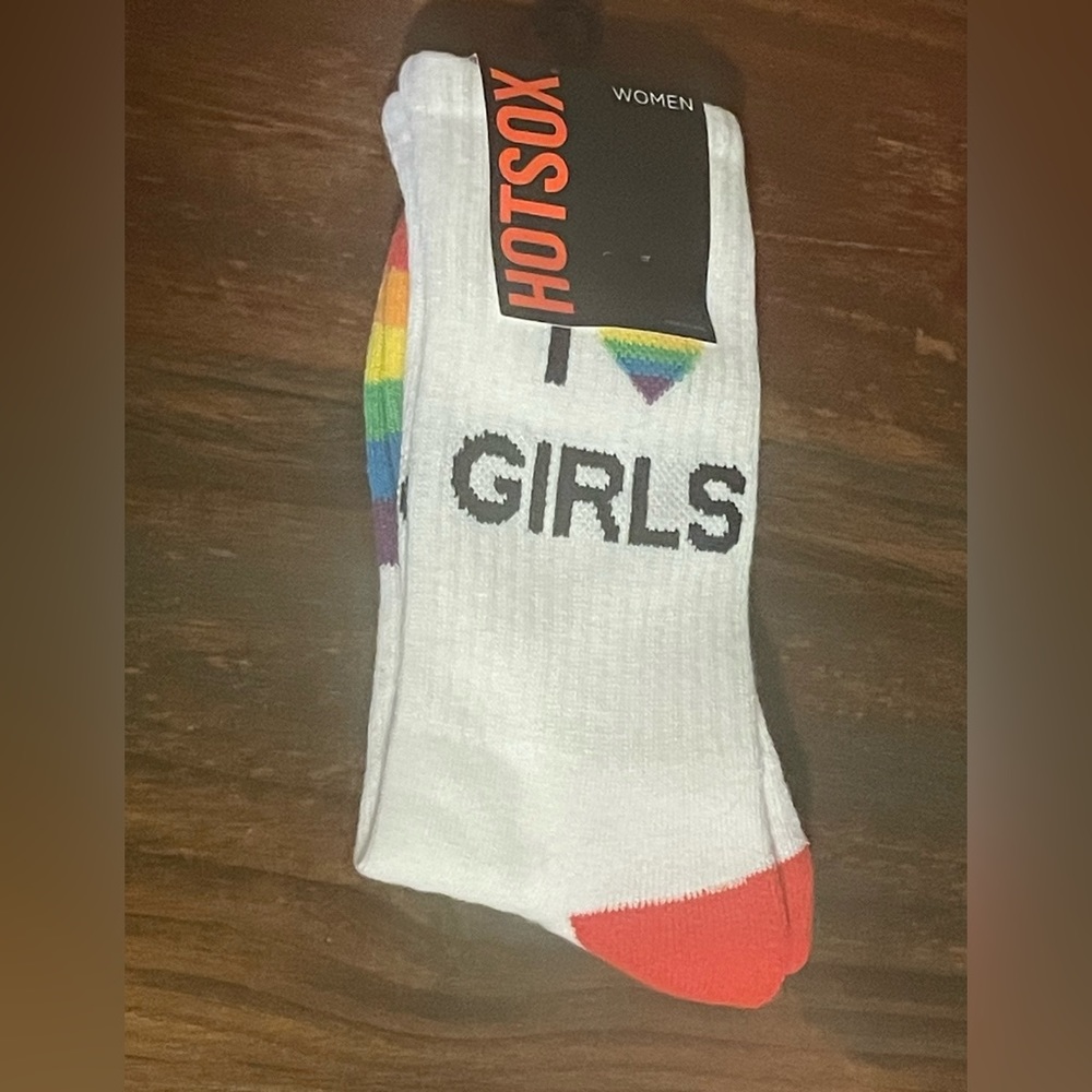 🌟2/$25🌟Hot Sox Novelty I 💖 Girls Pride Socks Ladies 9 - 11